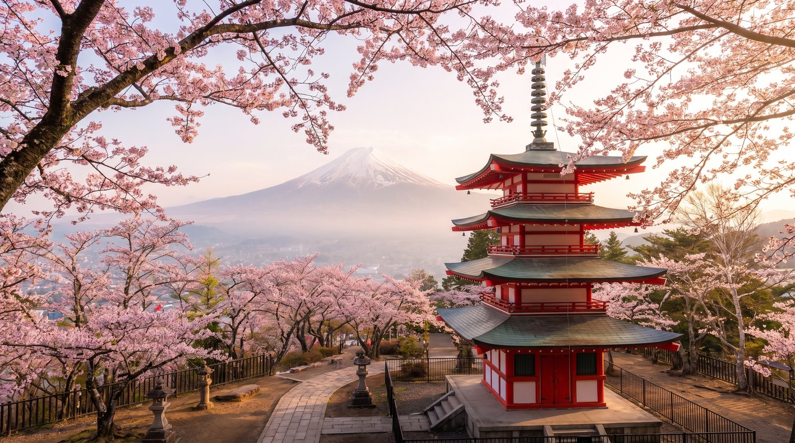Mount Fuji seen across Lake Kawaguchiko
